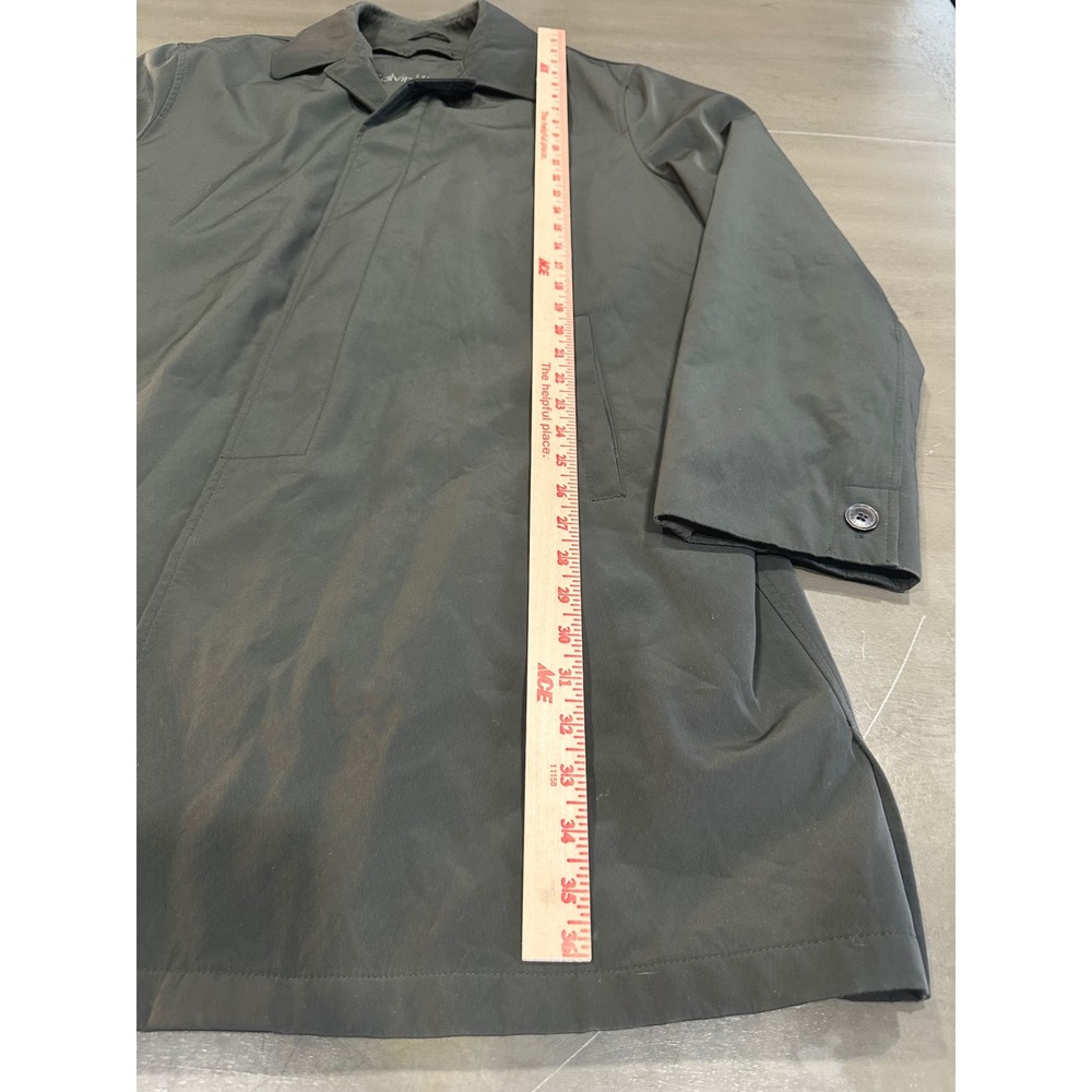 Calvin Klein Mens Car Coat Charcoal‎ Gray Removable Liner Trench Jacket Size XL - Picture 2 of 16